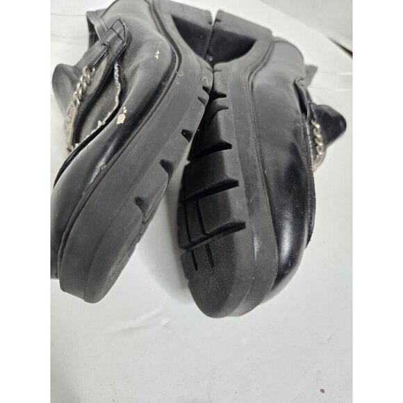 Vintage 90s Y2k Sassy Stuff Chunky Black Mary Jane Loafer Platforms - Picture 11 of 15